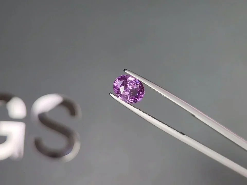 Purple unheated oval cut sapphire 2.03 carats, Madagascar Image №3