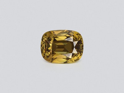 Yellow-green chrysoberyl in cushion cut 3.10 carats, Sri Lanka photo