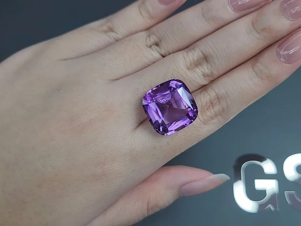 Amethyst cushion cut 18.86 carats, Brazil  Image №2