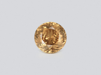 Brown zircon round cut 10.24 carats, Tanzania photo