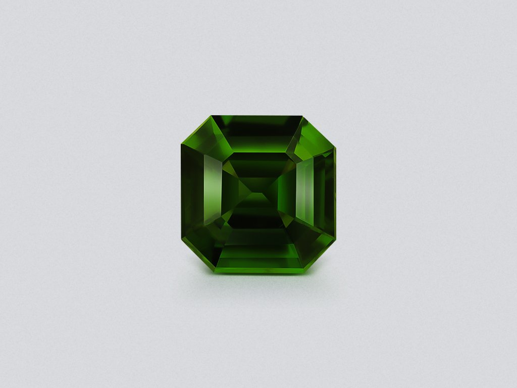 Zircon Intense Green asscher cut 1.72 carats, Tanzania Image №1