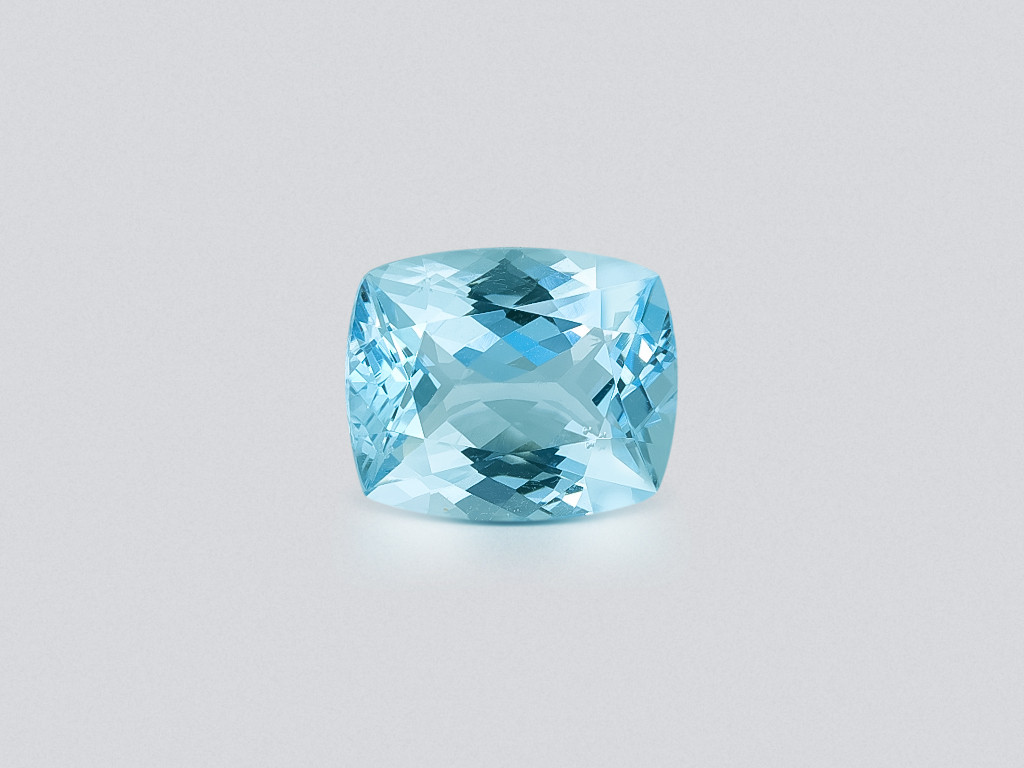 Aquamarine cushion cut 3.48 carats, Madagascar  Image №1