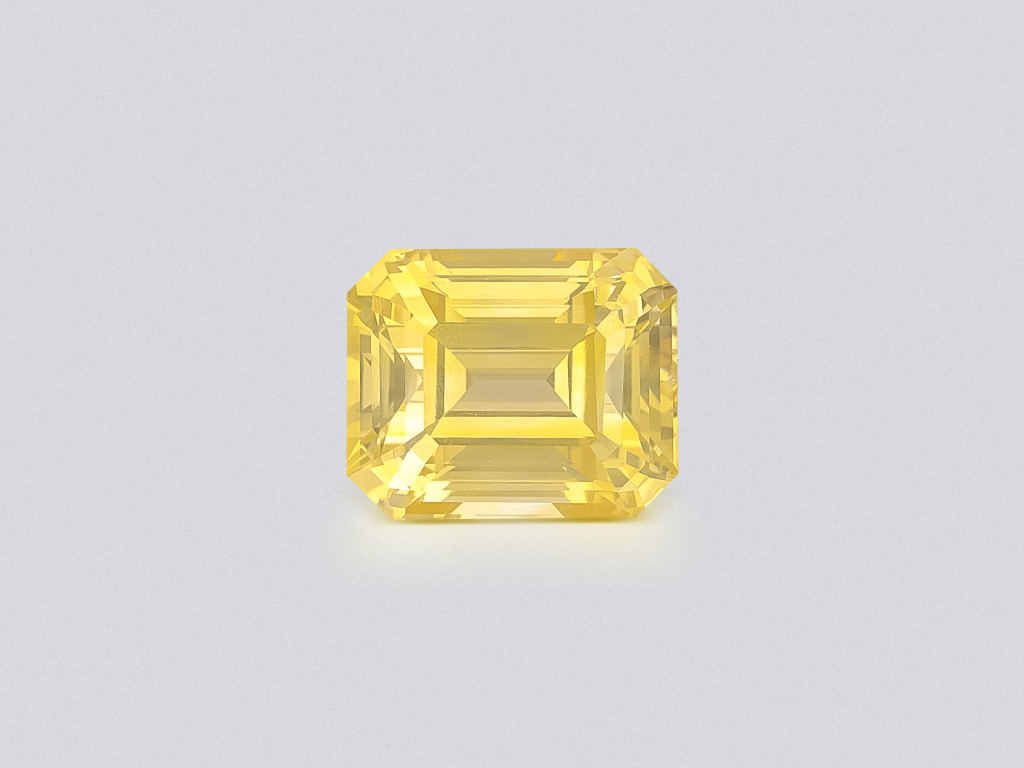 Sapphire Vivid Yellow octagon cut 3.03 carats, Sri Lanka Image №1