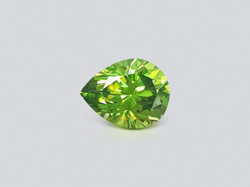 Russian demantoid pear cut 0.99 ct Image №1