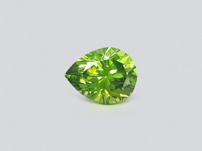 Russian demantoid pear cut 0.99 ct photo