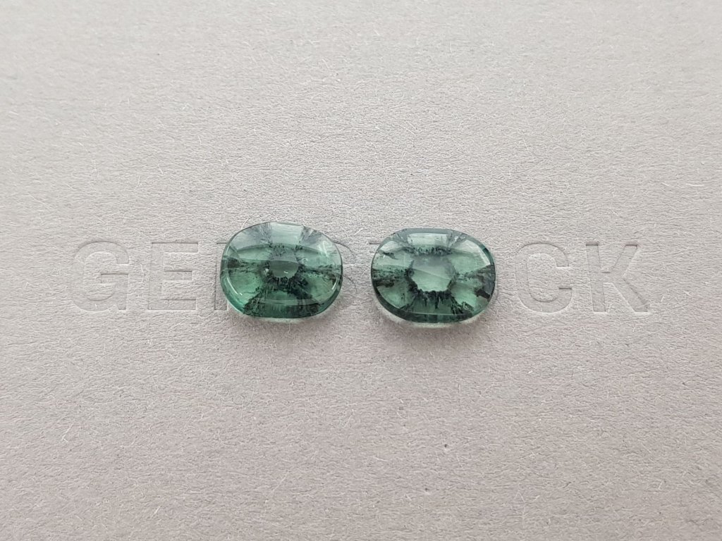 Pair of Colombian Trapiche emeralds 4.89 ct Image №2