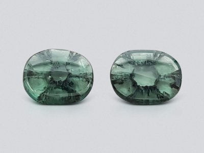 Pair of Colombian Trapiche emeralds 4.89 ct photo
