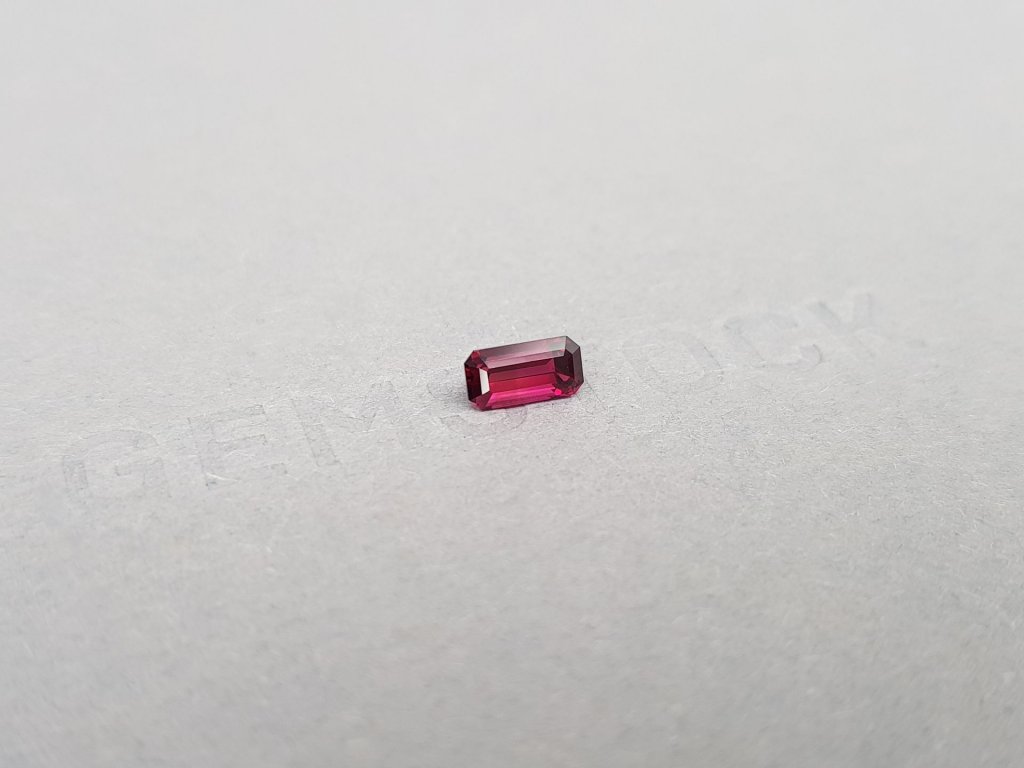 Intense red-pink octagon-cut tourmaline 0.68 ct Image №2