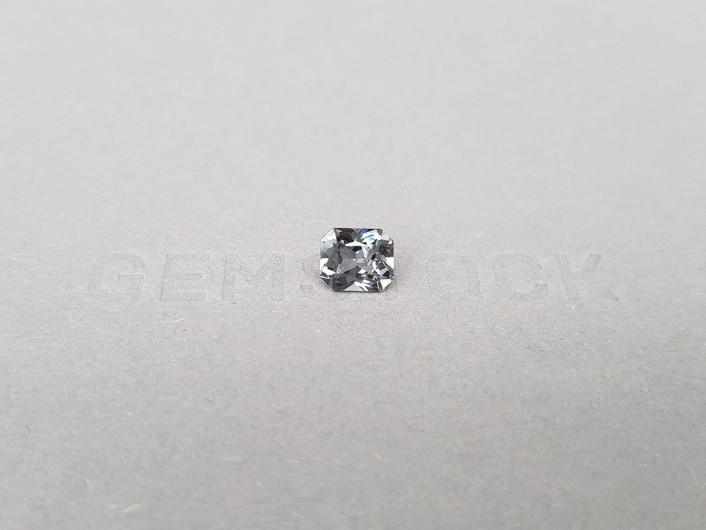 Steel gray radiant-cut spinel 1.38 ct, Burma Image №1