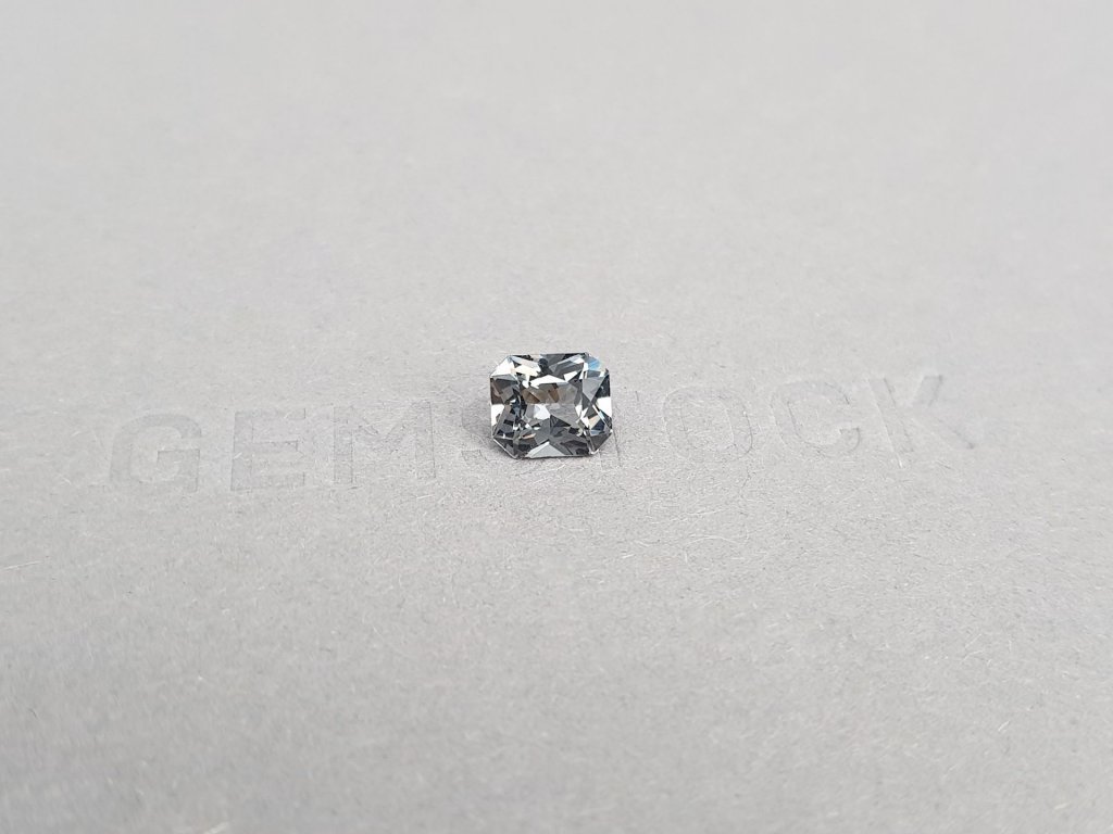 Steel gray radiant-cut spinel 1.38 ct, Burma Image №2