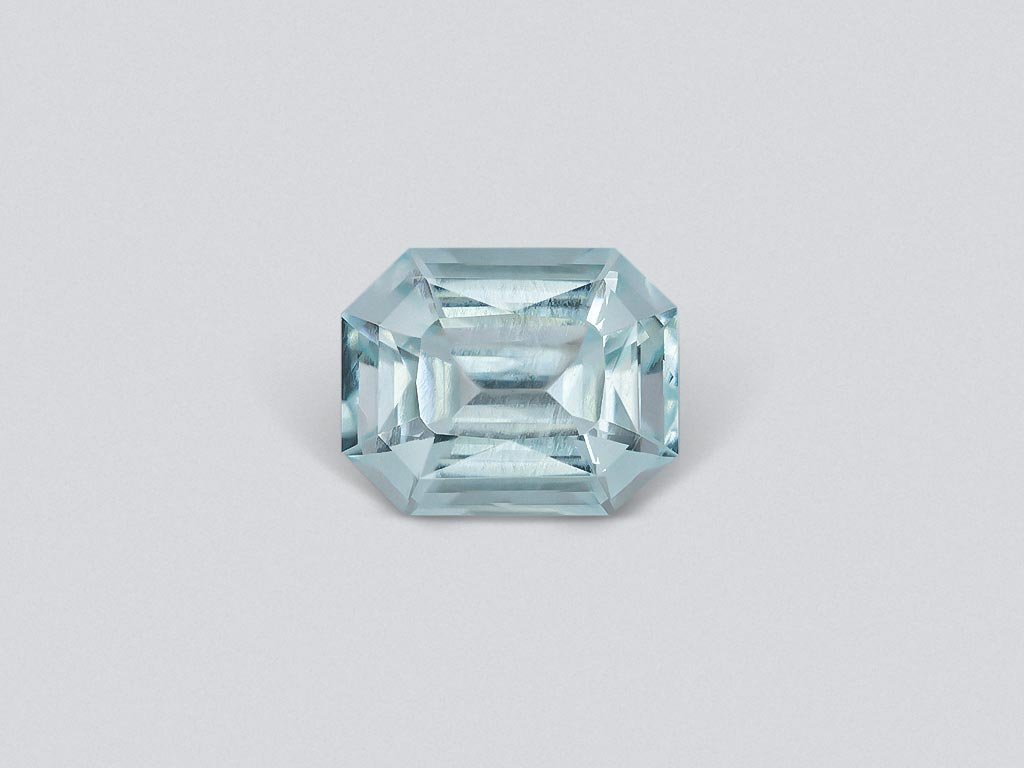 Octagon cut aquamarine 3.49 carats, Madagascar Image №1