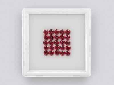 Lot of Rhodolite garnet, round cut 4.26 carats, Tanzania  photo