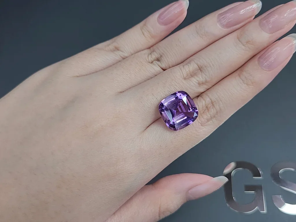 Amethyst cushion cut 10.50 carats, Brazil  Image №2