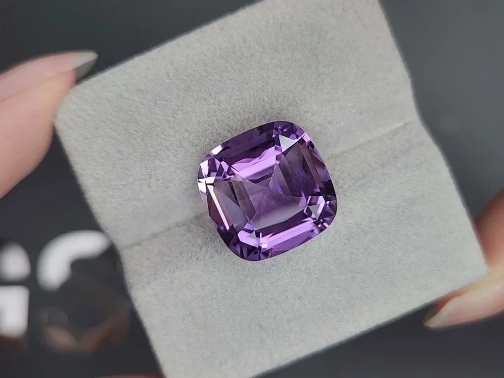 Amethyst cushion cut 10.50 carats, Brazil  Image №4