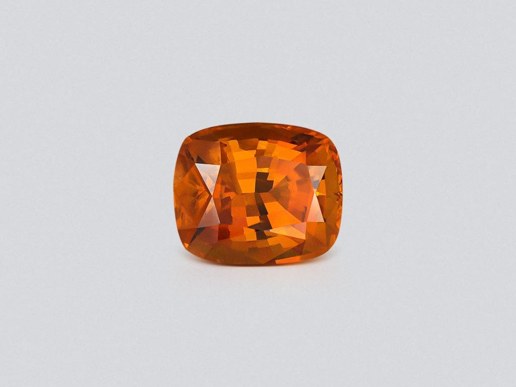 Deep orange clinohumite in cushion cut  2.96 carats, Afghanistan Image №1