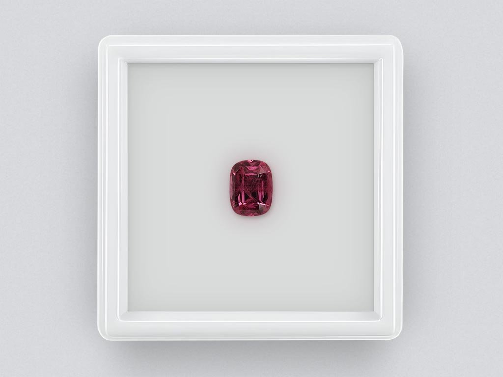 Rhodolite garnet cushion cut 1.59 carats, Tanzania Image №1