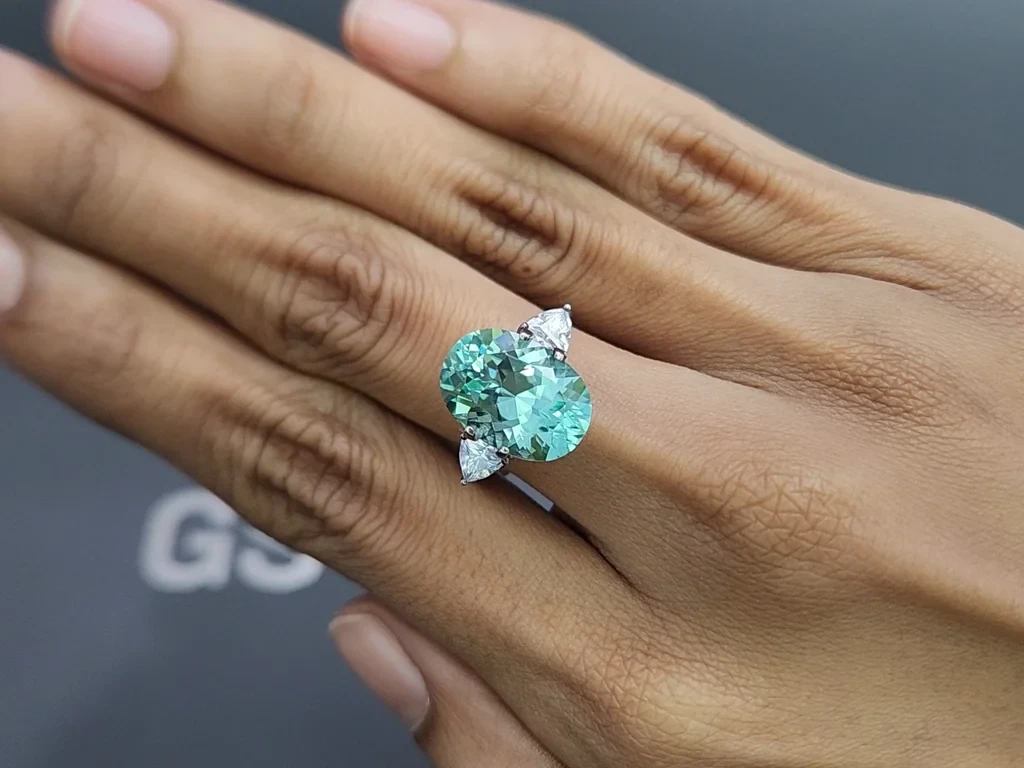 Tourmaline oval cut 5.97 carats, Africa Image №5