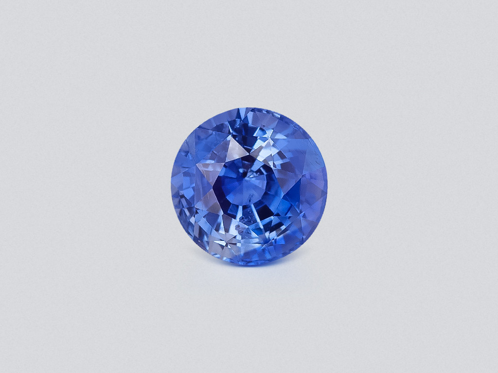 Unheated blue sapphire round cut  3.26 carats, Sri Lanka Image №1
