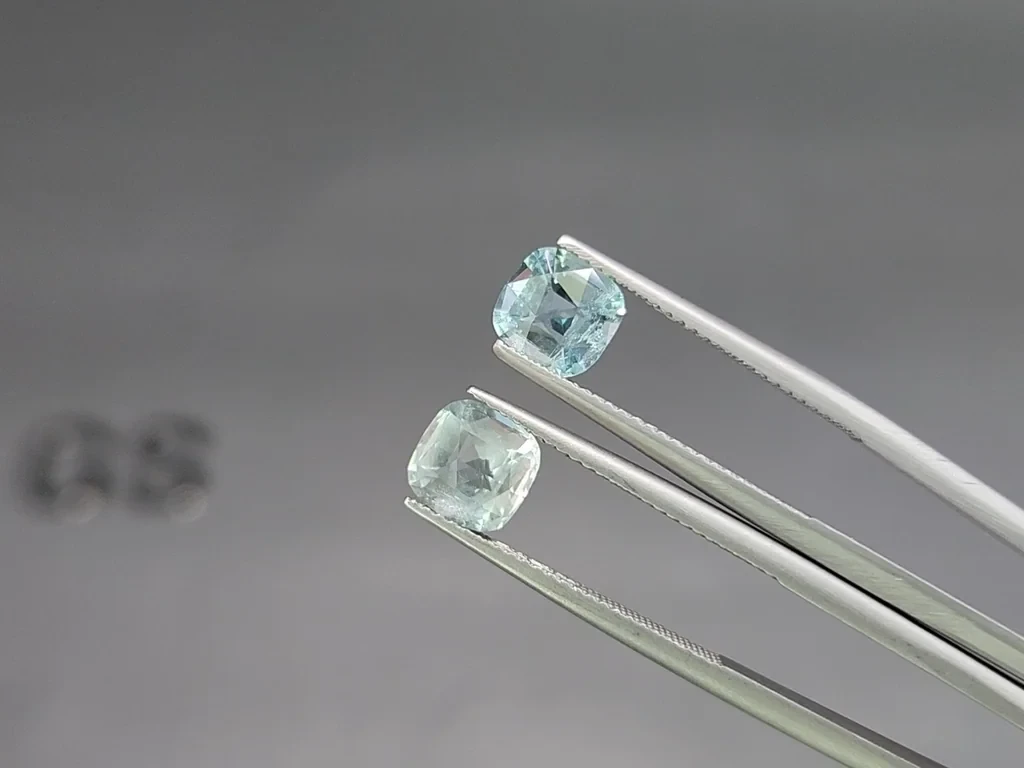 Set of aquamarines cushion cut 5.14 carats, Madagascar Image №4