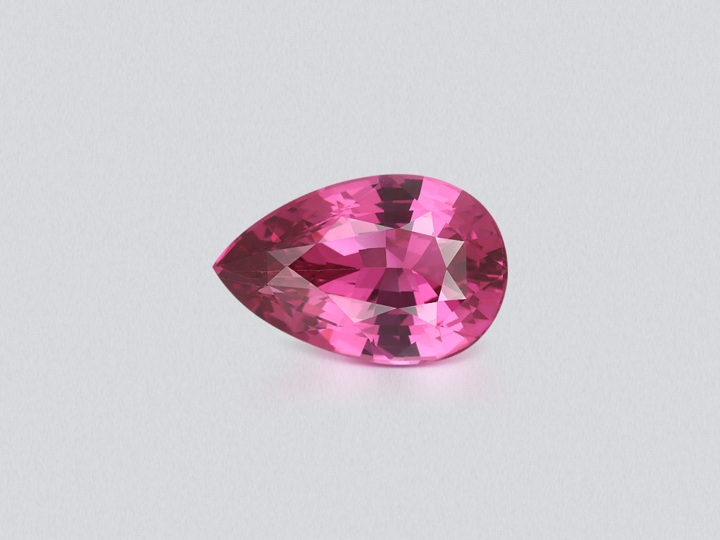 Spinel Vivid pink purple pear cut  5.01 carats, Tanzania Image №1