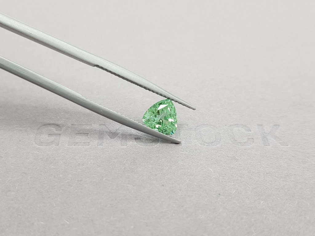 Light green tourmaline verdelite 1.26 trillion trillion cut Image №4