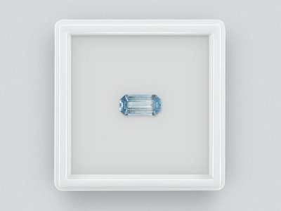 Octagon cut aquamarine 1.42 carats, Africa photo