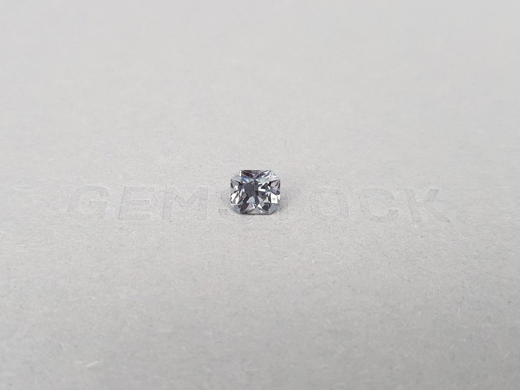 Steel gray spinel from Burma in radiant cut 1.38 ct Image №2