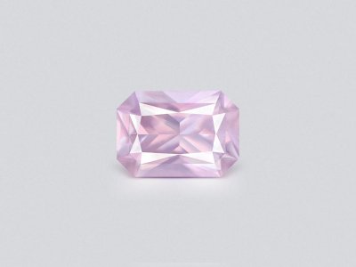 Baby pink sapphire in radiant cut 0.90 carats, Madagascar photo