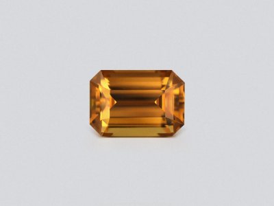 Orange-brown zircon in octagon cut 7.24 carats, Tanzania photo