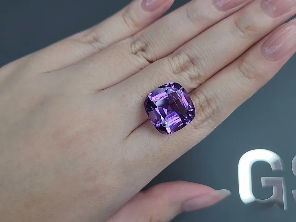 Amethyst cushion cut 13.93 carats, Brazil  Image №2