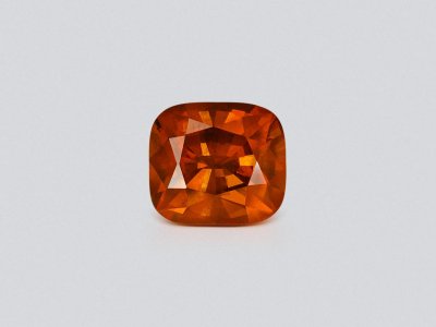 Deep orange clinohumite in cushion cut 6.77 carats, Afghanistan photo