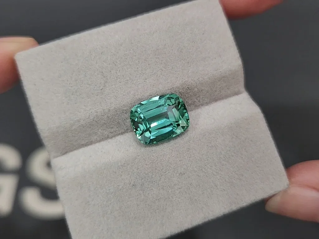 Tourmaline Lagoon cushion cut 4.23 carats, Afghanistan Image №4