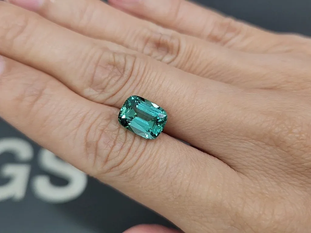 Tourmaline Lagoon cushion cut 4.23 carats, Afghanistan Image №2