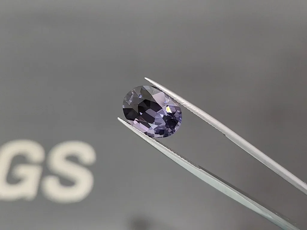 Purple spinel oval cut 6.93 carats, Tanzania Image №3