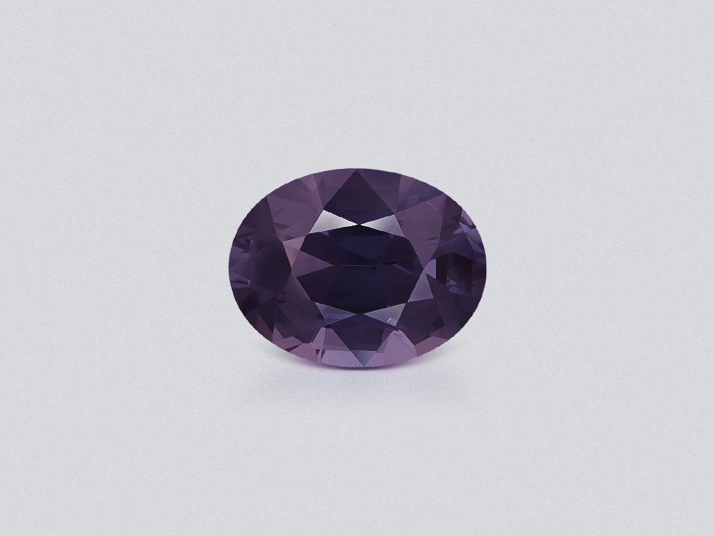 Purple spinel oval cut 6.93 carats, Tanzania Image №1