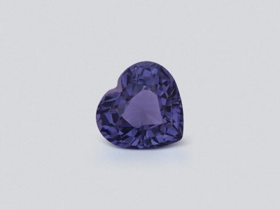 Purple spinel heart shape 1.56 carats, Tanzania photo
