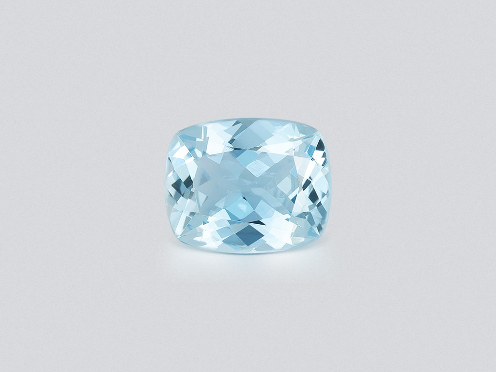 Aquamarine cushion cut 3.31 carats, Madagascar  Image №1