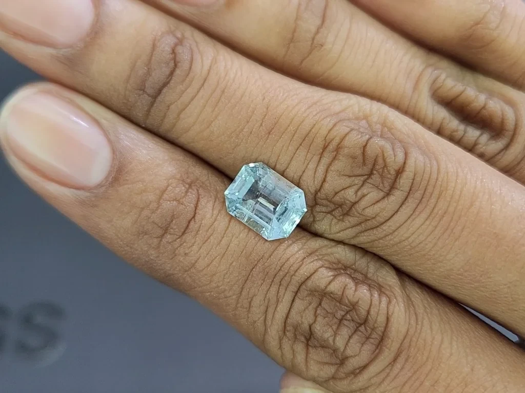 Aquamarine octagon cut 2.44 carats, Madagascar  Image №2