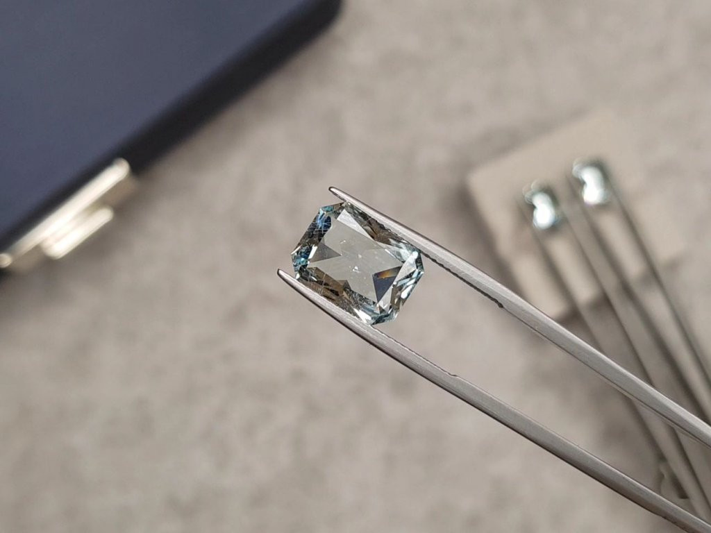 Radiant cut aquamarine 4.44 carats Image №2