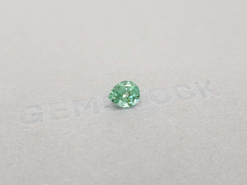 Blue-green pear cut tourmaline 1.51 ct Image №2
