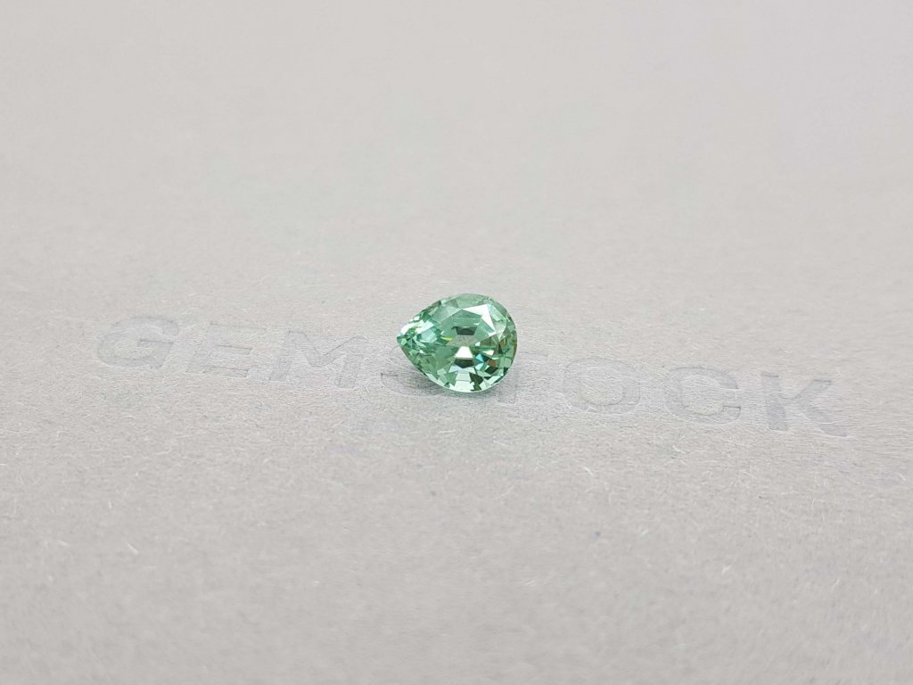 Blue-green pear cut tourmaline 1.51 ct Image №3