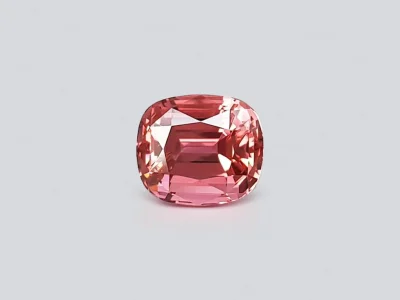 Cushion cut orange-red tourmaline 2.85 ct, Africa photo
