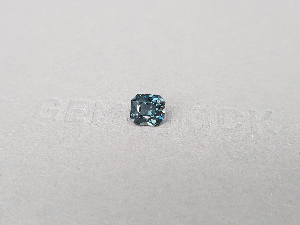 Gray-green spinel in radiant cut 1.60 ct, Burma Image №3