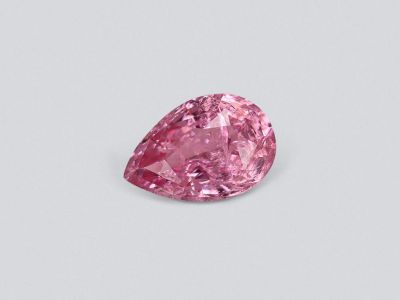 Pink-purple spinel from Tajikistan in pear cut 1.43 ct photo