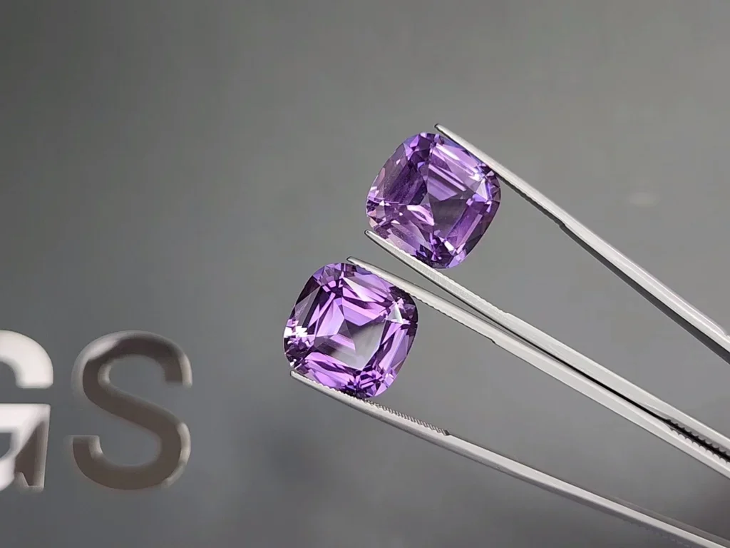 Set of amethysts cushion cut 38.72 carats, Brazil  Image №4