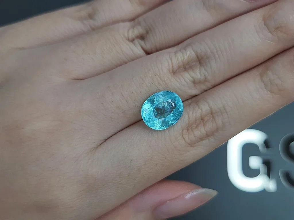 Paraiba tourmaline oval cut 4.55 carats, Mozambique  Image №2
