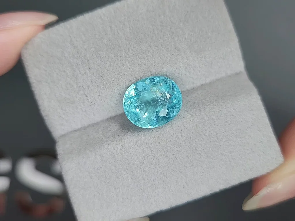 Paraiba tourmaline oval cut 4.55 carats, Mozambique  Image №4