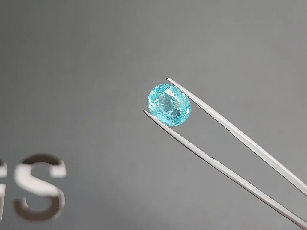 Paraiba tourmaline oval cut 4.55 carats, Mozambique  Image №3
