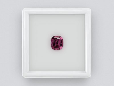 Rhodolite garnet cushion cut 2.53 carats, Tanzania photo