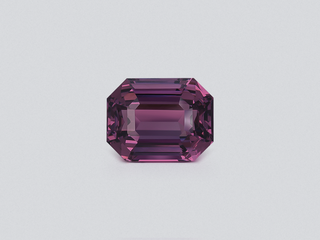 Purple spinel octagon cut 6.05 carats, Burma Image №1